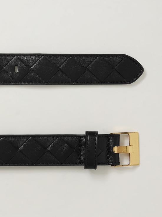 25FW 보테가베네타 레귤러 벨트 799048VCPP5 1019 Black - BOTTEGA VENETA