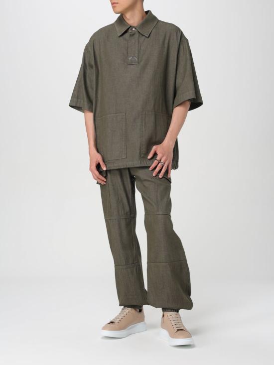 25FW 알렉산더 맥퀸 폴로 티셔츠 765524QYAAN 3360 Green - ALEXANDER MCQUEEN