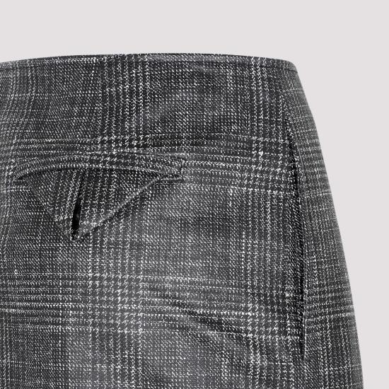  보테가베네타 데님 스커트 739562 V2RZ0 1069 BLACK WHITE - BOTTEGA VENETA