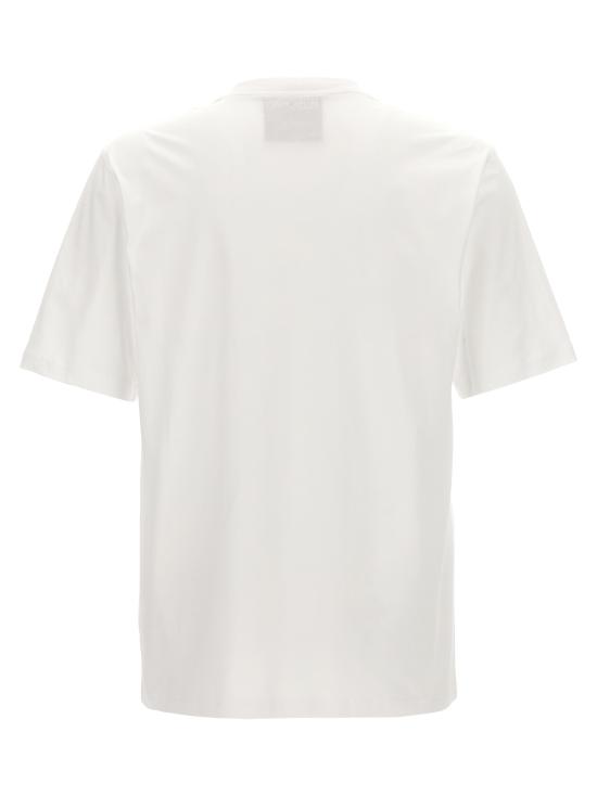 24FW 모스키노 반팔 티셔츠 J070370411001 White Black - MOSCHINO