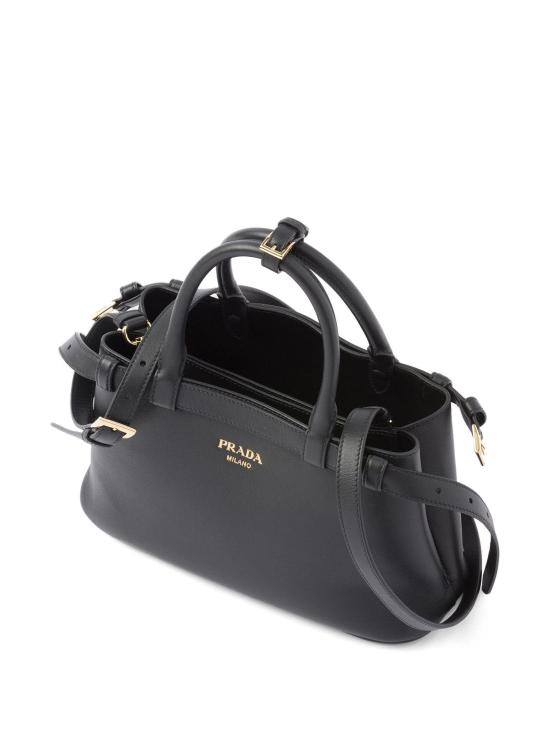 26FW 프라다 버클 스몰 가죽 핸드백 1BA418VOOO2CYS F0002 NERO - PRADA