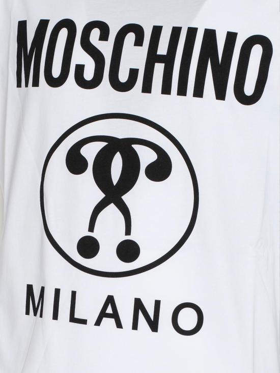 25FW 모스키노 반팔 티셔츠 070370411001 White - MOSCHINO