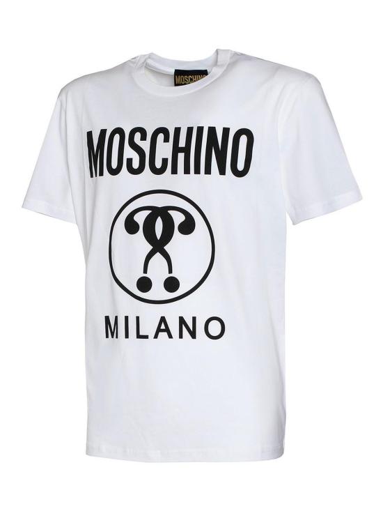 25FW 모스키노 반팔 티셔츠 070370411001 White - MOSCHINO