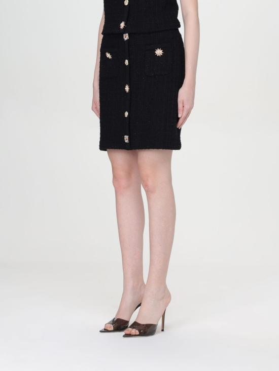 24FW 셀프 포트레이트 숏 스커트 PF24128SK BLACK Black - SELF PORTRAIT