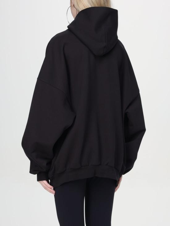 25FW 발렌시아가 후드 티셔츠 739024TQVS7 9034 Black - BALENCIAGA