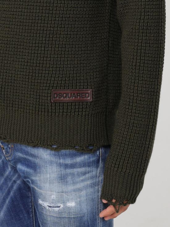 25FW 디스퀘어드2 스웨터 S74HA1446D13040 543 Military - DSQUARED2