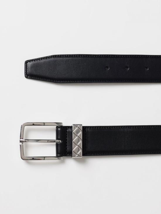 25FW 보테가베네타 가죽 벨트 793876VALKO 8803 Black - BOTTEGA VENETA