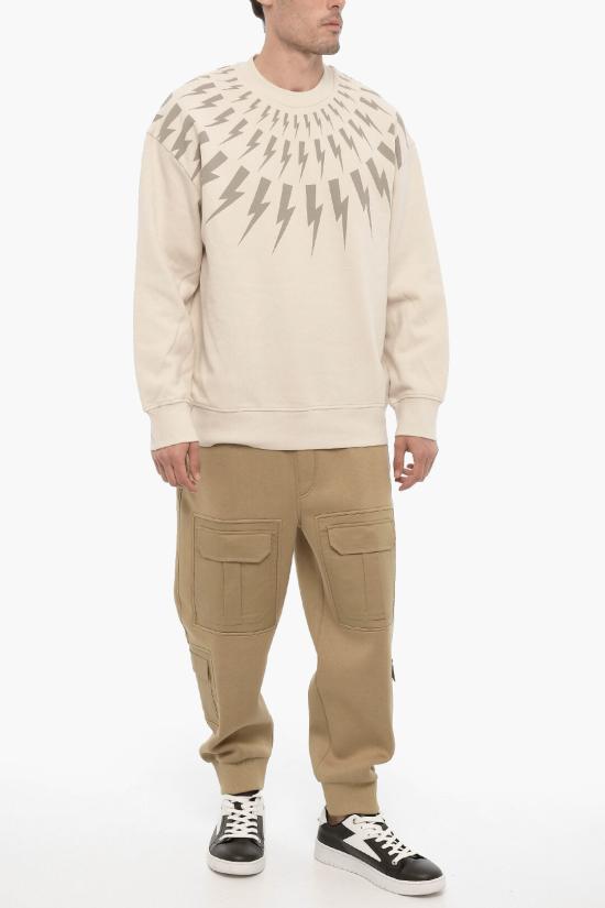  닐바렛 트레이닝/조거 팬츠 NBV7JP072H V512C 261 Brown - NEIL BARRETT