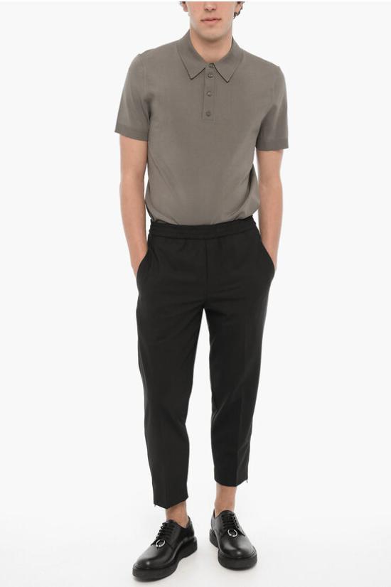  닐바렛 수트 팬츠 NBV3PA114H V004 001 Black - NEIL BARRETT