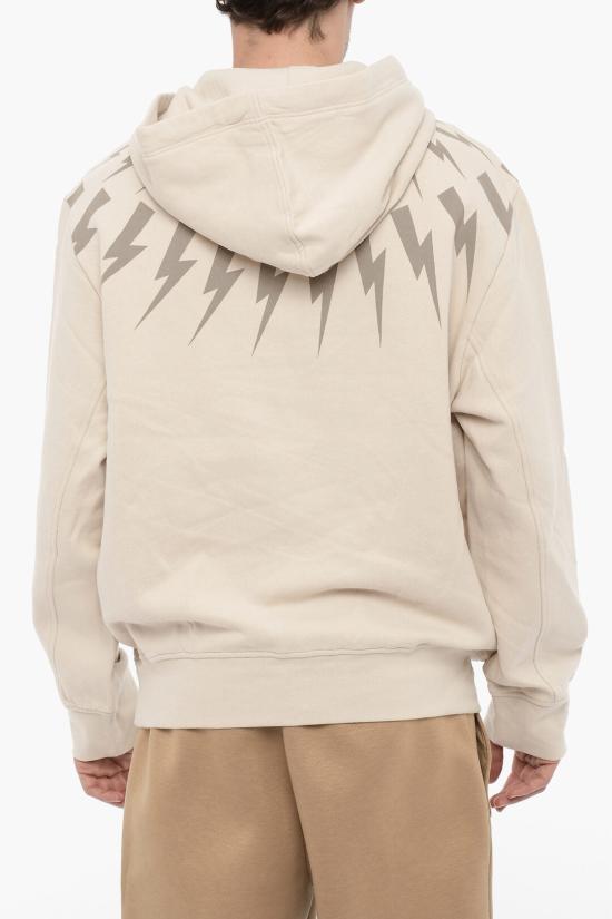  닐바렛 후드 티셔츠 NBV7JS186A V517S 252 Beige - NEIL BARRETT