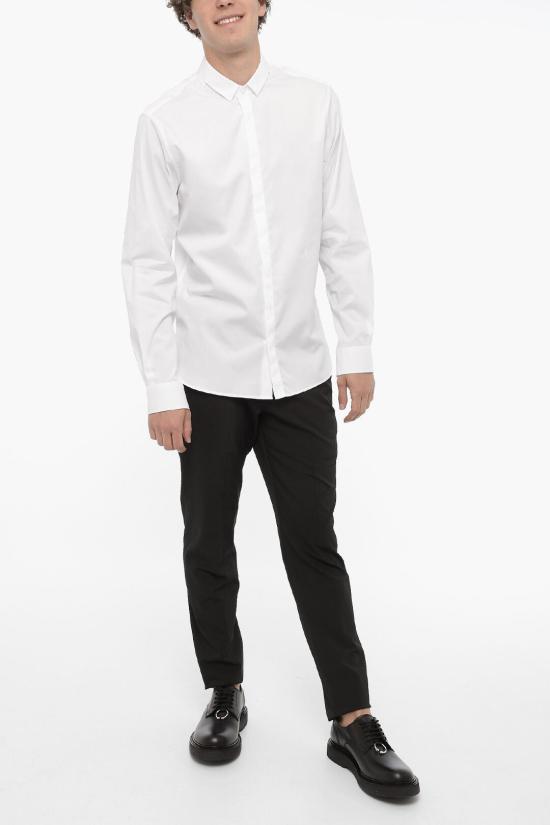  닐바렛 긴팔 셔츠 NBV6CM178C V018C 100 White - NEIL BARRETT