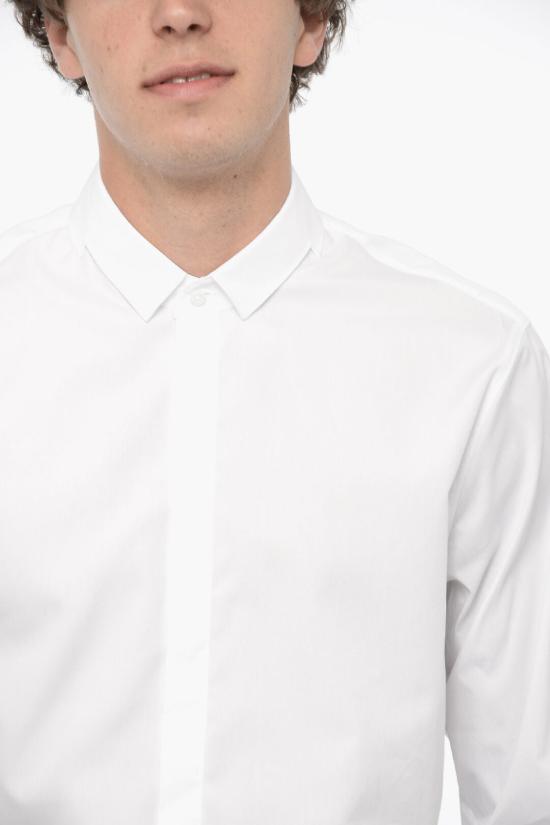  닐바렛 긴팔 셔츠 NBV6CM178C V018C 100 White - NEIL BARRETT