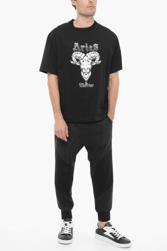 닐바렛 반팔 티셔츠 NBV7JT203A V506S 009 Black - NEIL BARRETT