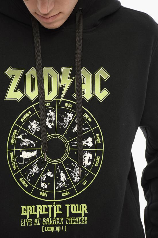  닐바렛 후드 티셔츠 NBV7JS225A V520S 001 Black - NEIL BARRETT