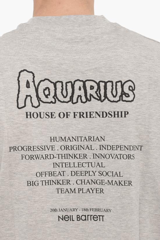  닐바렛 반팔 티셔츠 NBV7JT202A V504S 053 Gray - NEIL BARRETT