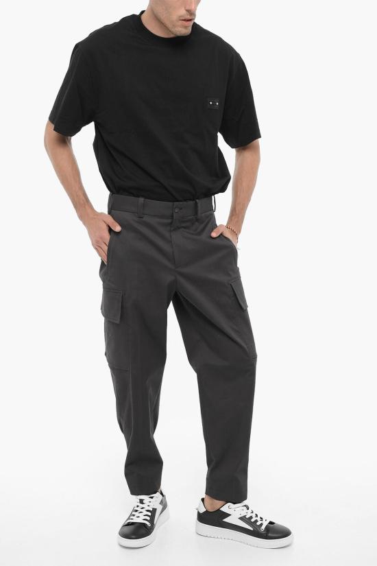  닐바렛 카고 팬츠 NBV3PA077A C002 037 Gray - NEIL BARRETT