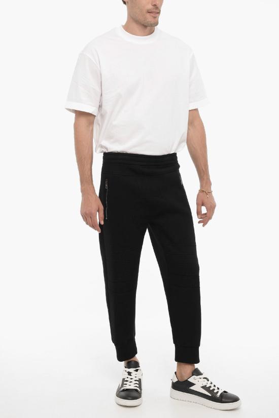  닐바렛 트레이닝/조거 팬츠 NBV7JP002H V509C 001 Black - NEIL BARRETT