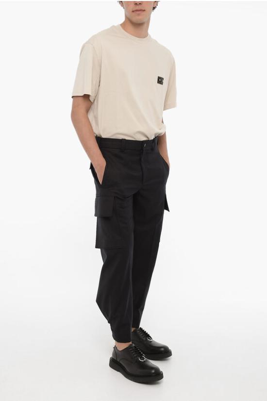  닐바렛 트레이닝/조거 팬츠 NBV3PA077A V011 409 Blue - NEIL BARRETT