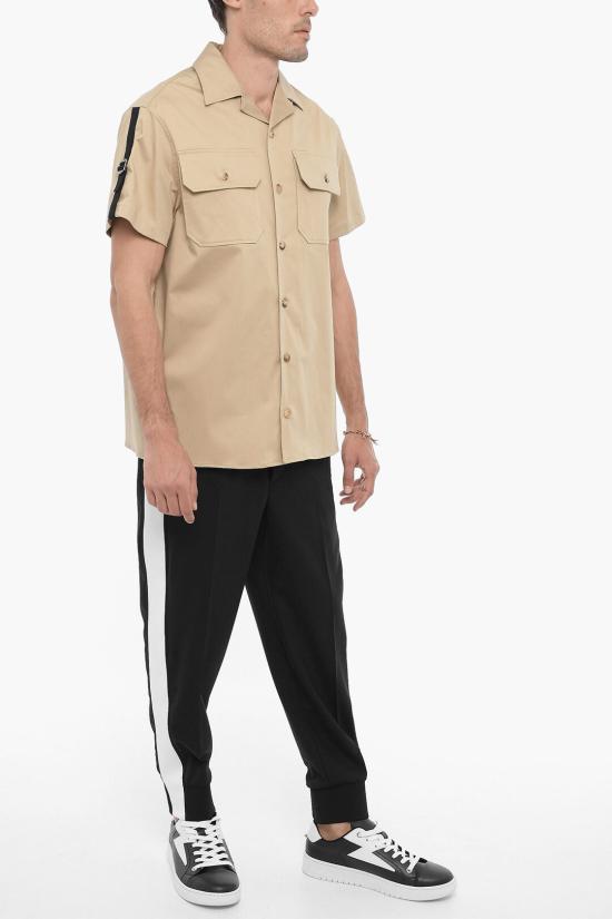  닐바렛 반팔 셔츠 NBV6CM182A V021 260 Beige - NEIL BARRETT