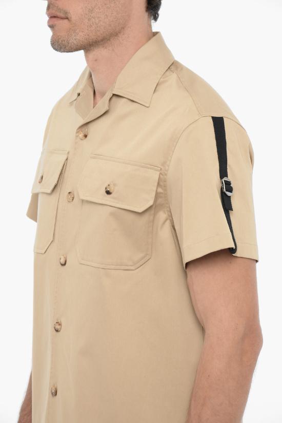  닐바렛 반팔 셔츠 NBV6CM182A V021 260 Beige - NEIL BARRETT