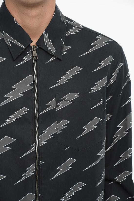  닐바렛 긴팔 셔츠 NBV6CS023A V026 008 Blue - NEIL BARRETT