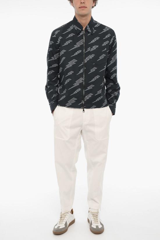  닐바렛 긴팔 셔츠 NBV6CS023A V026 008 Blue - NEIL BARRETT