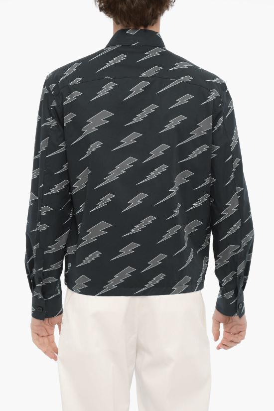  닐바렛 긴팔 셔츠 NBV6CS023A V026 008 Blue - NEIL BARRETT