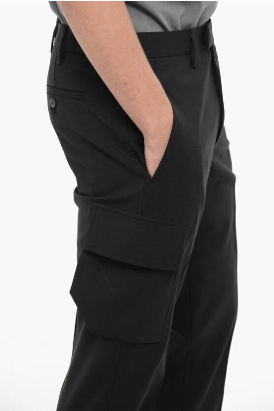  닐바렛 카고 팬츠 NBV3PA117H V000 001 Black - NEIL BARRETT
