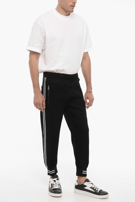  닐바렛 트레이닝/조거 팬츠 NBV7JP002X V500 007 Black - NEIL BARRETT