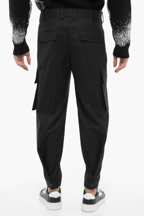  닐바렛 카고 팬츠 NBV3PA077A V011 001 Black - NEIL BARRETT