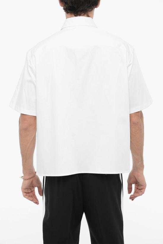  닐바렛 반팔 셔츠 NBV6CM181A V022 100 White - NEIL BARRETT