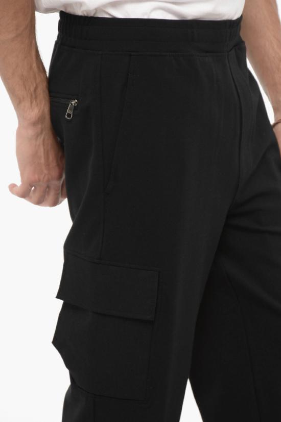  닐바렛 트레이닝/조거 팬츠 NBV7JP073A V514C 001 Black - NEIL BARRETT