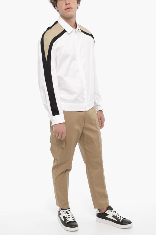  닐바렛 긴팔 셔츠 NBV6CS022C V035C 100 White - NEIL BARRETT