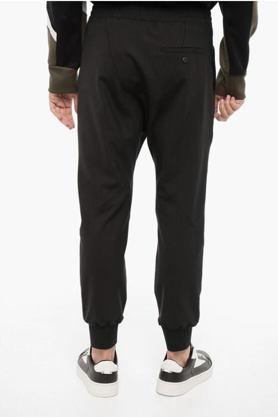  닐바렛 트레이닝/조거 팬츠 NBV3PA124C V004C 001 Black - NEIL BARRETT