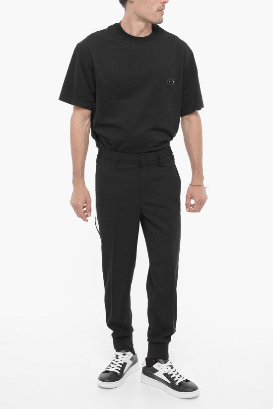  닐바렛 트레이닝/조거 팬츠 NBV3PA78SA V000 001 Black - NEIL BARRETT