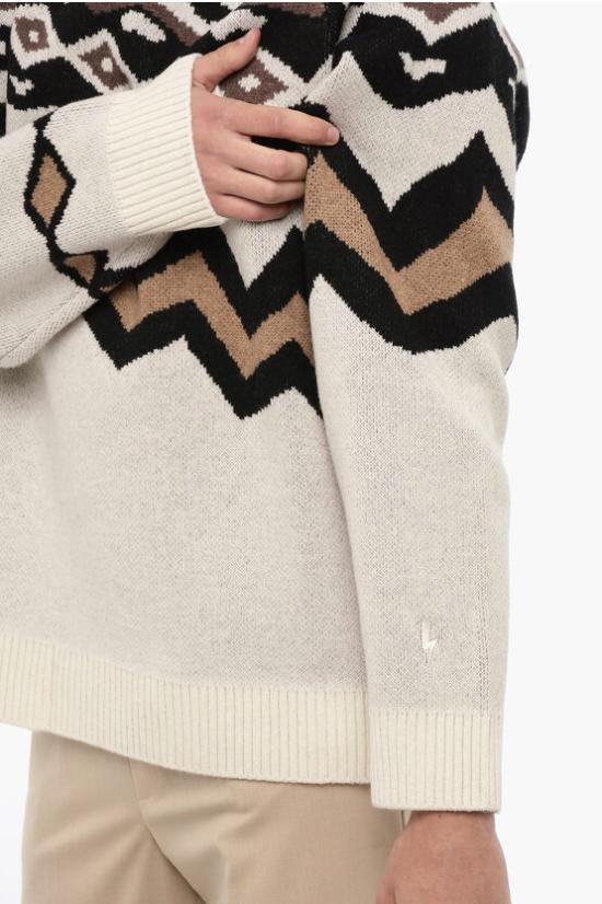  닐바렛 스웨터 NBV7MA168A V610 220 Beige Nero - NEIL BARRETT