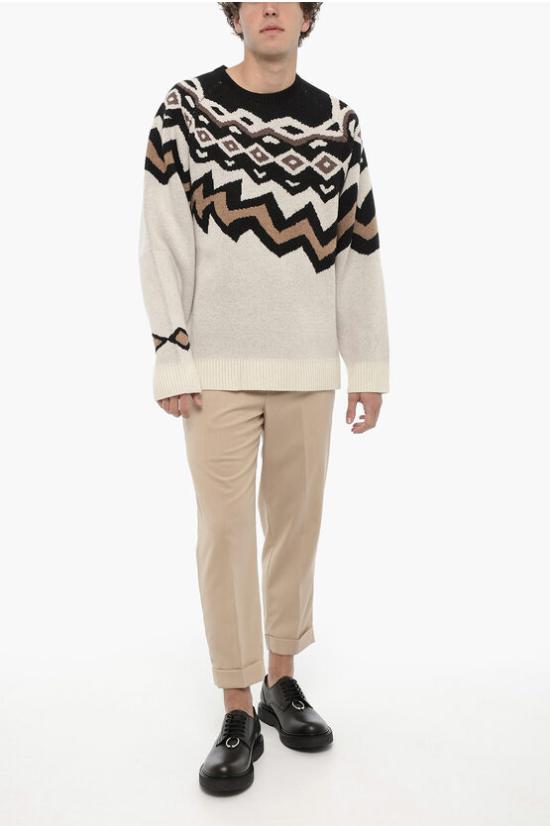  닐바렛 스웨터 NBV7MA168A V610 220 Beige Nero - NEIL BARRETT