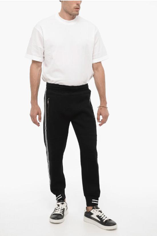  닐바렛 트레이닝/조거 팬츠 NBV7JP002V V500 007 Black - NEIL BARRETT