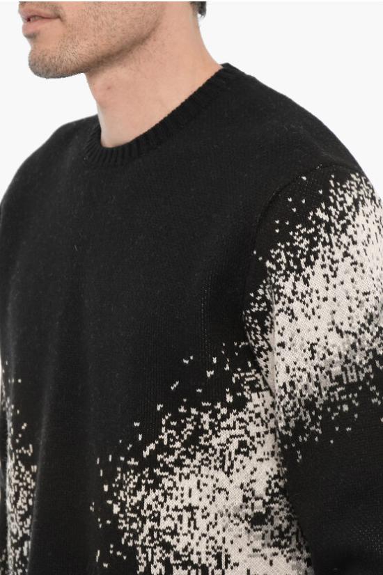  닐바렛 스웨터 NBV7MA143A V613C 045 Black White - NEIL BARRETT