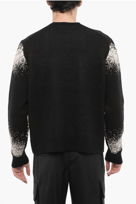  닐바렛 스웨터 NBV7MA143A V613C 045 Black White - NEIL BARRETT