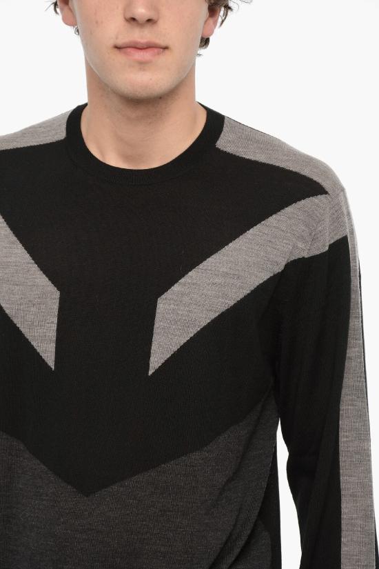  닐바렛 스웨터 NBV7MA157A V601C 047 Nero Grigio - NEIL BARRETT