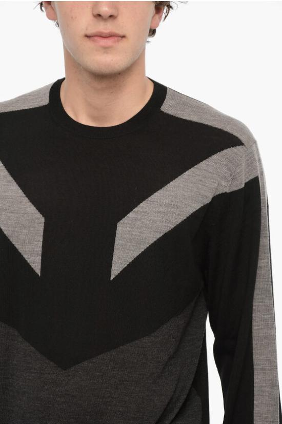  닐바렛 스웨터 NBV7MA157A V601C 047 Nero Grigio - NEIL BARRETT