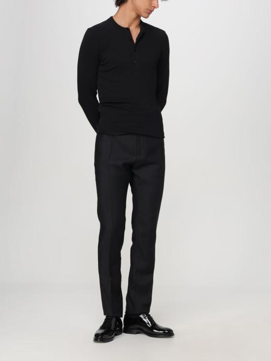 24FW 톰포드 긴팔 티셔츠 JHL005JMT003F23 LB999 Black - TOMFORD