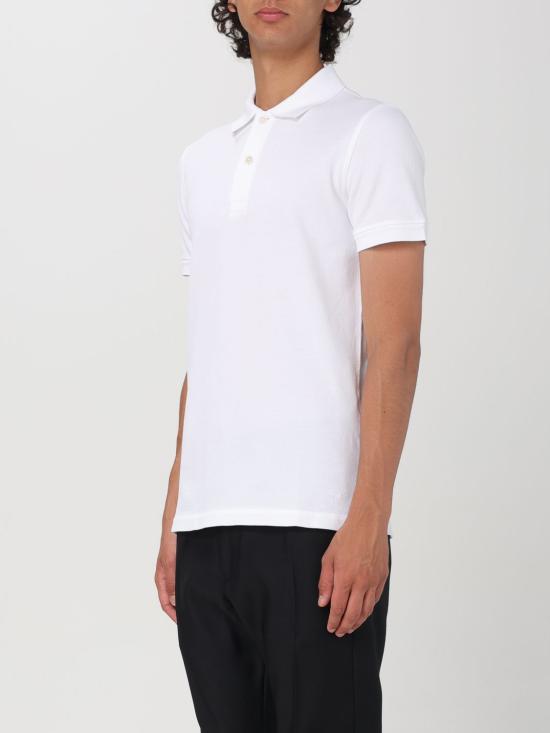 25FW 톰포드 폴로 티셔츠 JPS002JMC007S23 AW002 White - TOMFORD