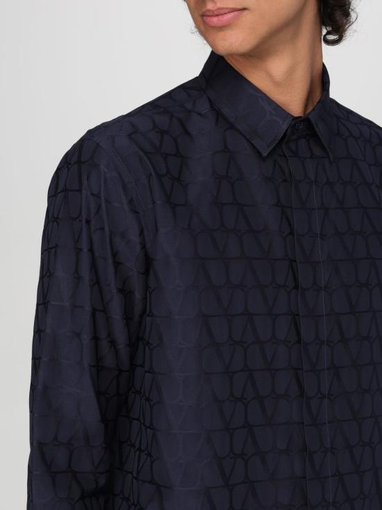 25FW 발렌티노 가라바니 긴팔 셔츠 5V3AB7659VC YE6 Blue - VALENTINO GARAVANI