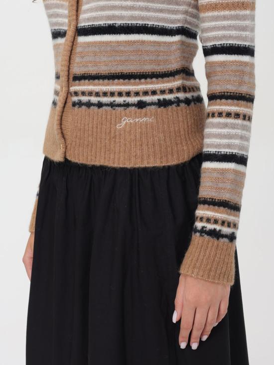 24FW 가니 가디건 K2235 177 Brown - GANNI