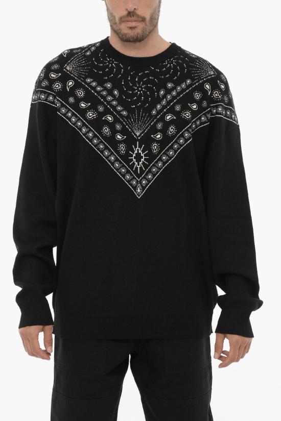  마르셀로 불론 긴팔 티셔츠 CMHE036F23KNI0011001 Black