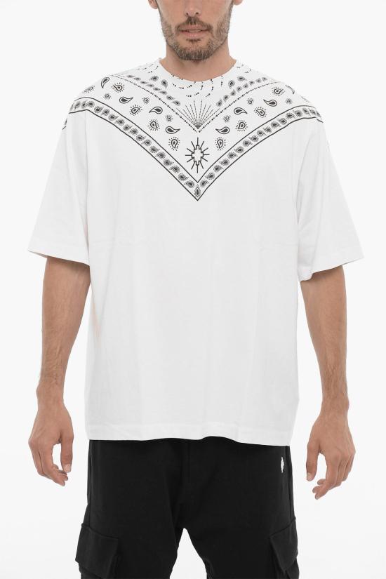 마르셀로 불론 반팔 티셔츠 CMAA054F23JER00A0110 Black White
