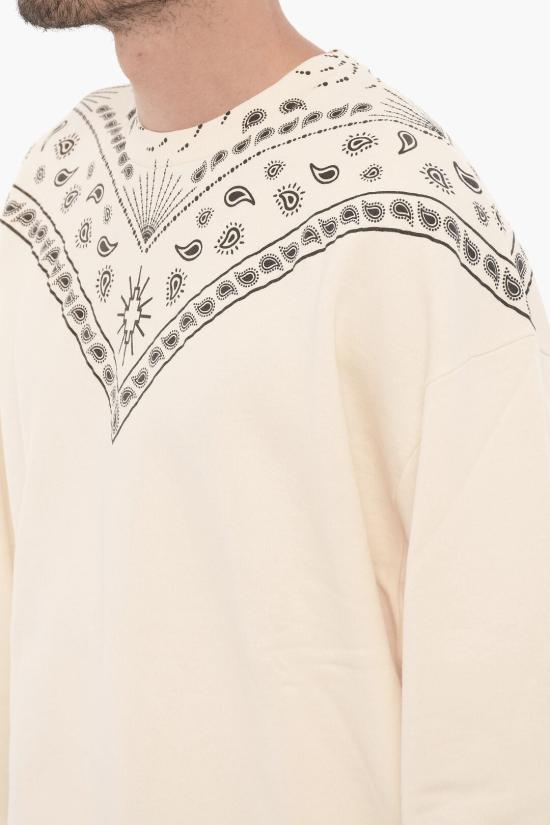  마르셀로 불론 긴팔 티셔츠 CMBA097F23FLE0086F10 Black White - MARCELO BURLON