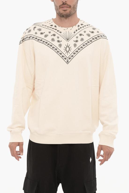  마르셀로 불론 긴팔 티셔츠 CMBA097F23FLE0086F10 Black White